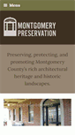 Mobile Screenshot of montgomerypreservation.org